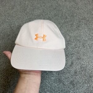 Under Armour Hat Cap Strap Back‎ Womens One Size Pink UA Free Fit Embroidered